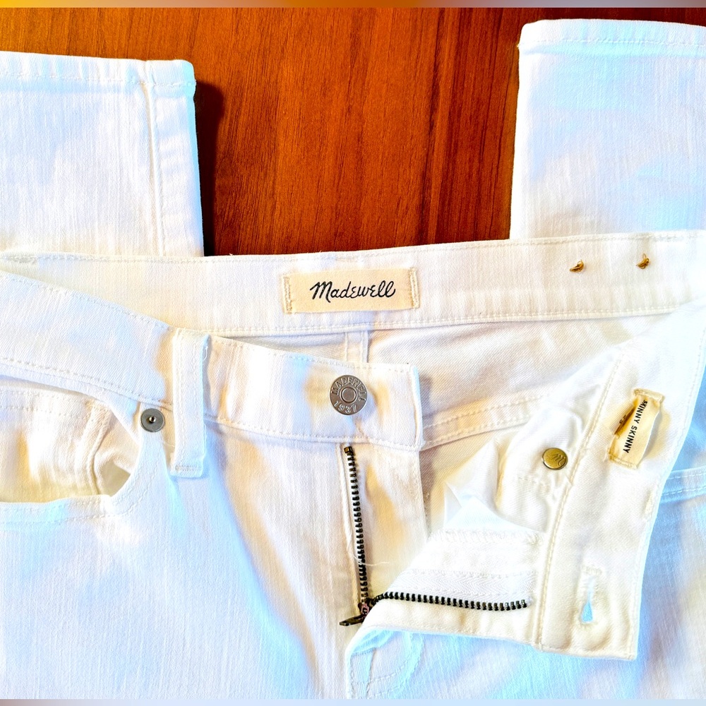 Madewell "Skinny Skinny" White Jeans- size 25